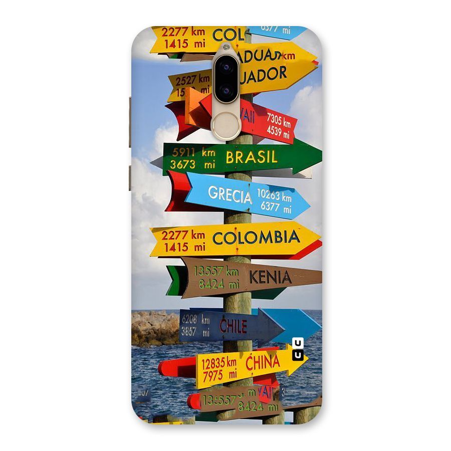 Travel Directions Back Case for Honor 9i