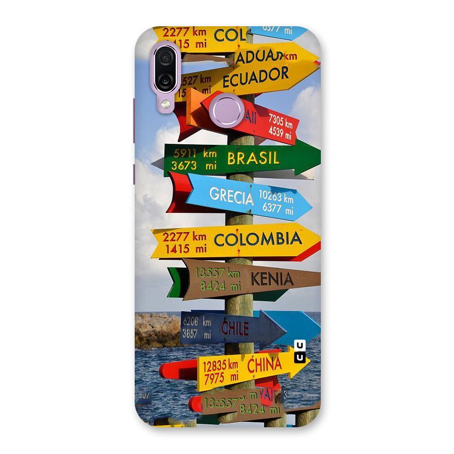 Travel Directions Back Case for Honor Play