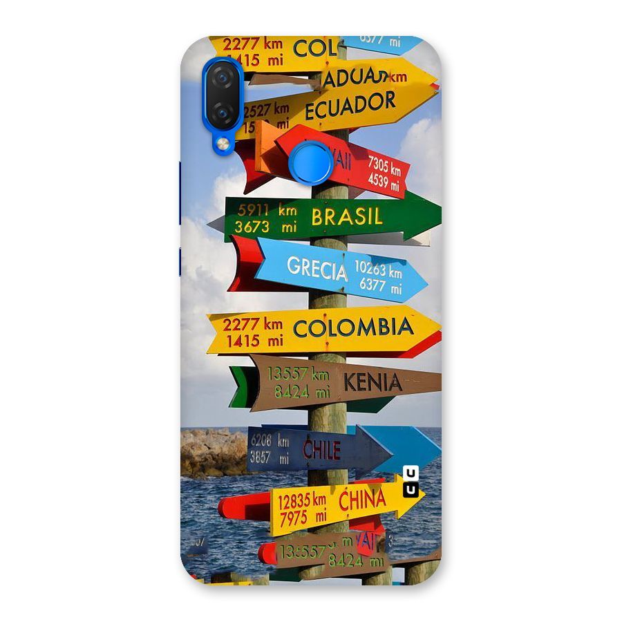 Travel Directions Back Case for Huawei Nova 3i