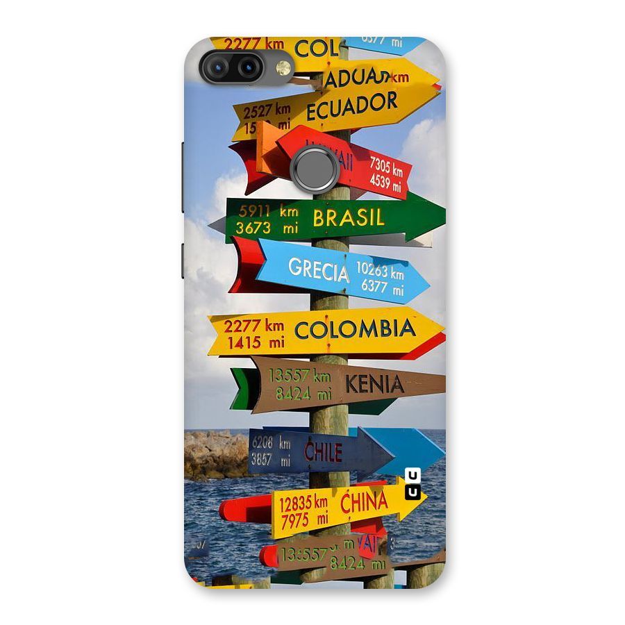 Travel Directions Back Case for Infinix Hot 6 Pro