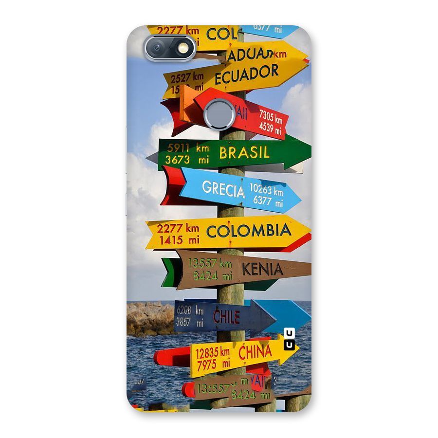 Travel Directions Back Case for Infinix Note 5