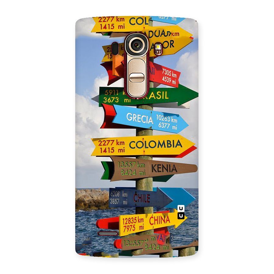 Travel Directions Back Case for LG G4