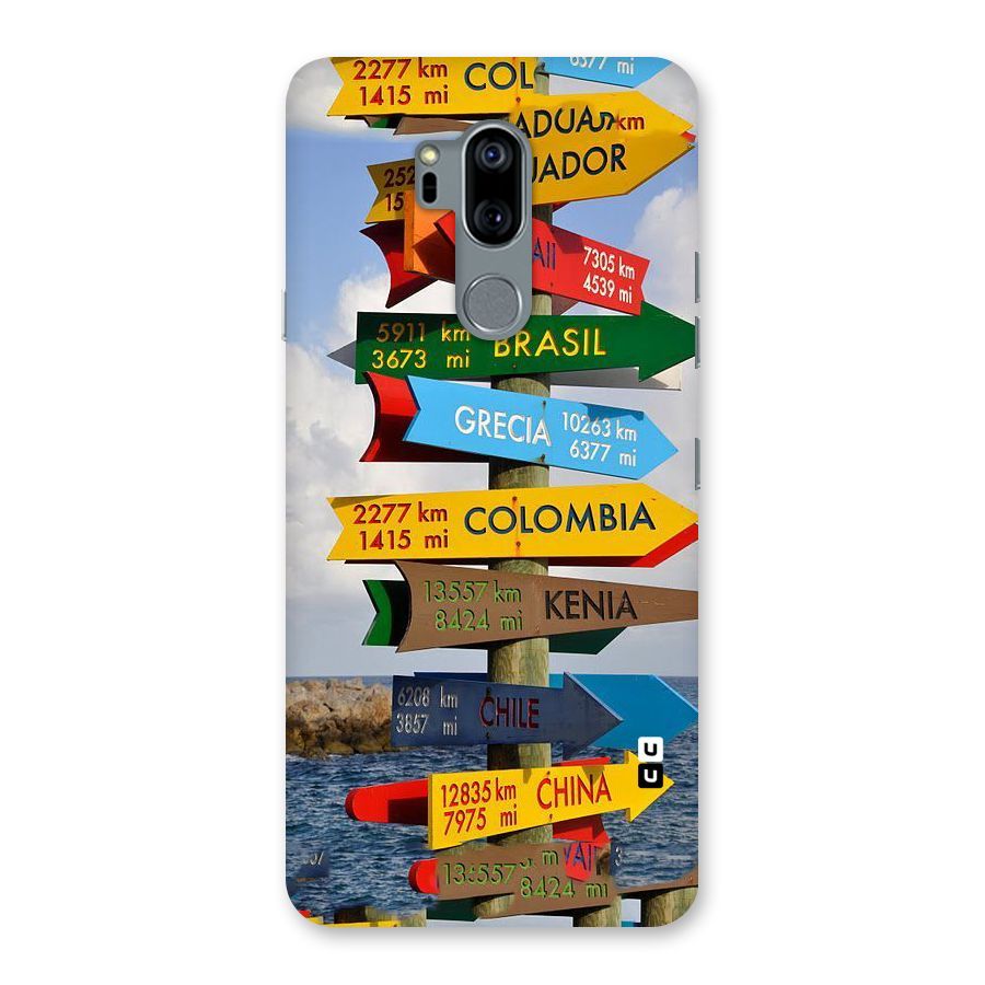 Travel Directions Back Case for LG G7
