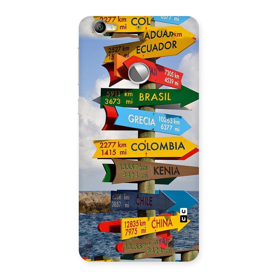 Travel Directions Back Case for LeTV Le 1s