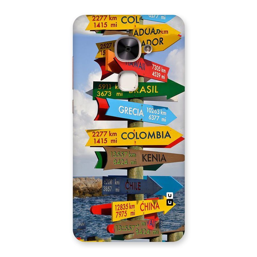 Travel Directions Back Case for Le 2