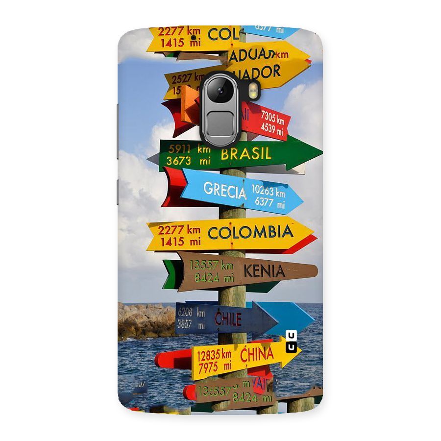 Travel Directions Back Case for Lenovo K4 Note