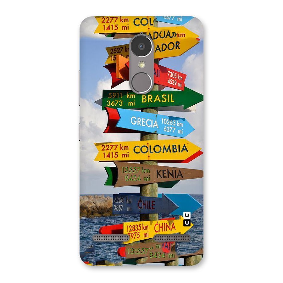 Travel Directions Back Case for Lenovo K6 Power