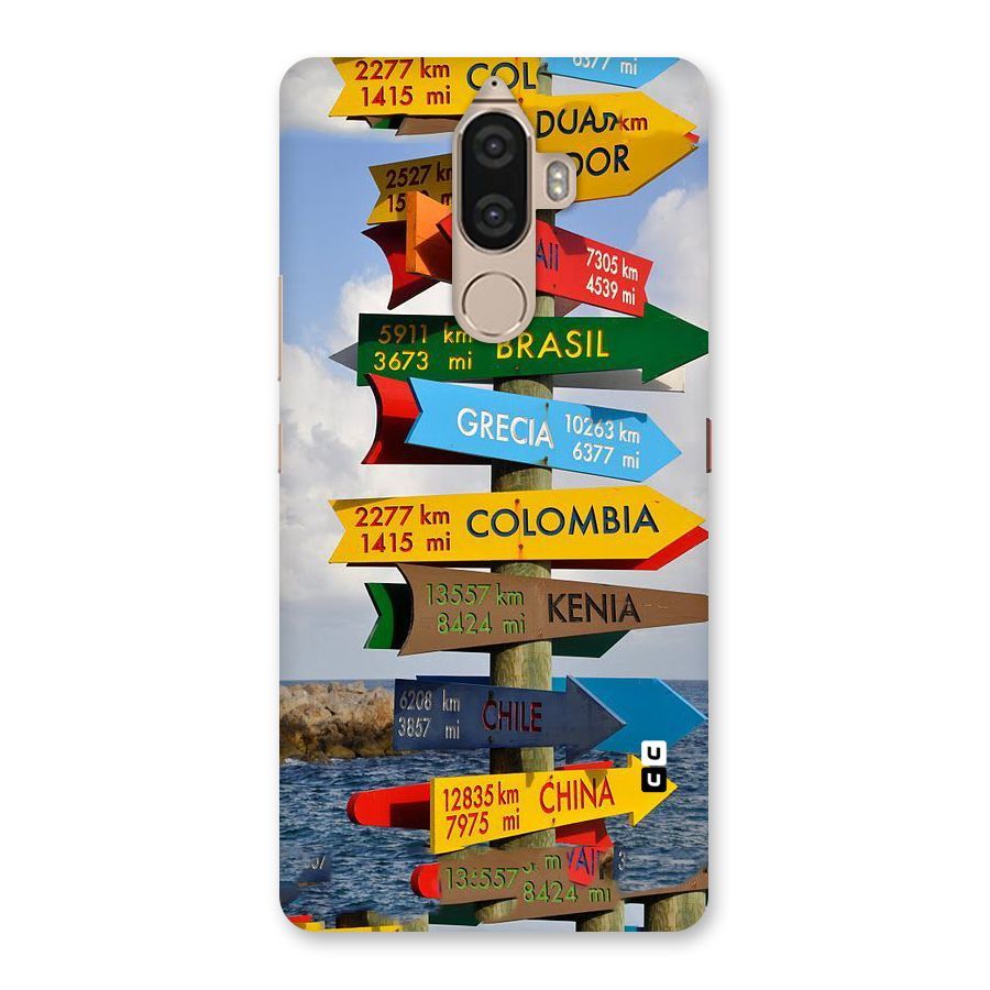 Travel Directions Back Case for Lenovo K8 Note