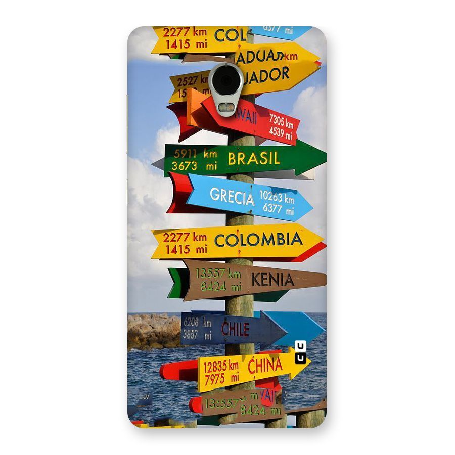 Travel Directions Back Case for Lenovo Vibe P1