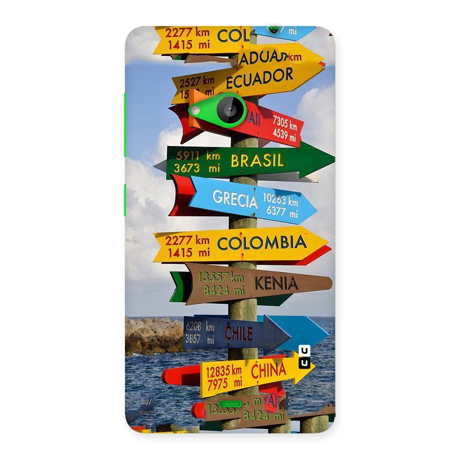 Travel Directions Back Case for Lumia 535