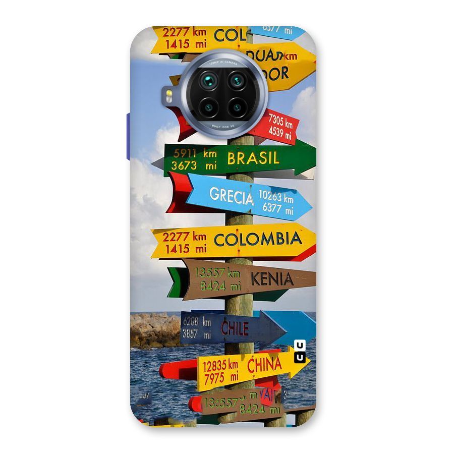 Travel Directions Back Case for Mi 10i