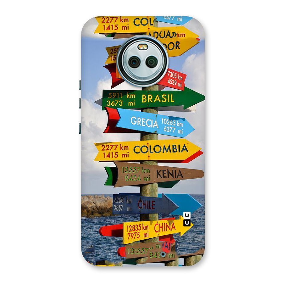 Travel Directions Back Case for Moto X4