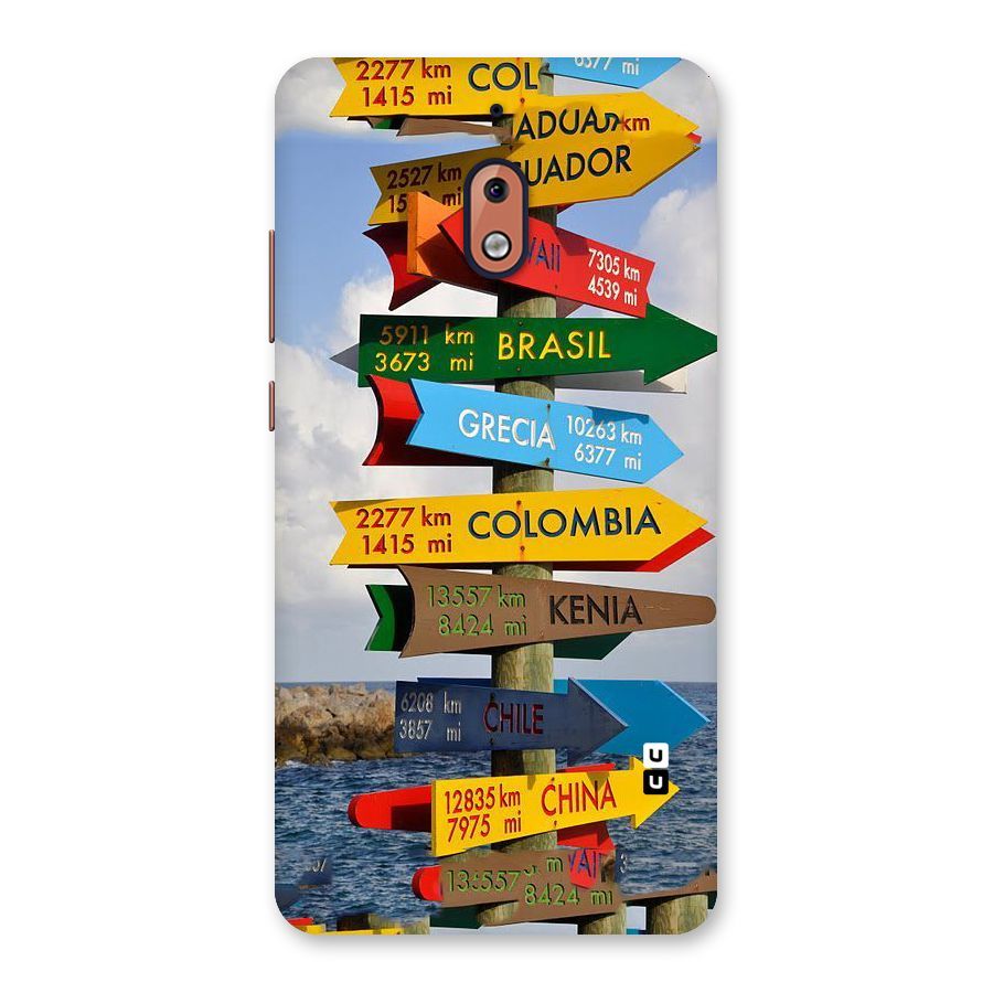 Travel Directions Back Case for Nokia 2.1