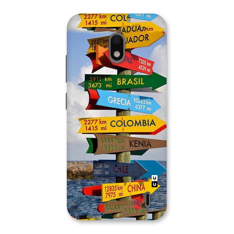 Travel Directions Back Case for Nokia 2.2