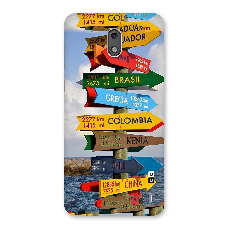 Travel Directions Back Case for Nokia 2