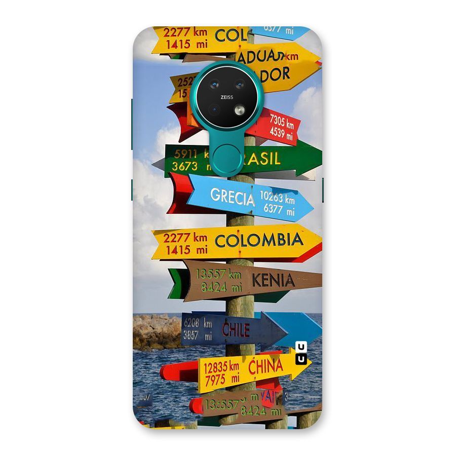 Travel Directions Back Case for Nokia 7.2