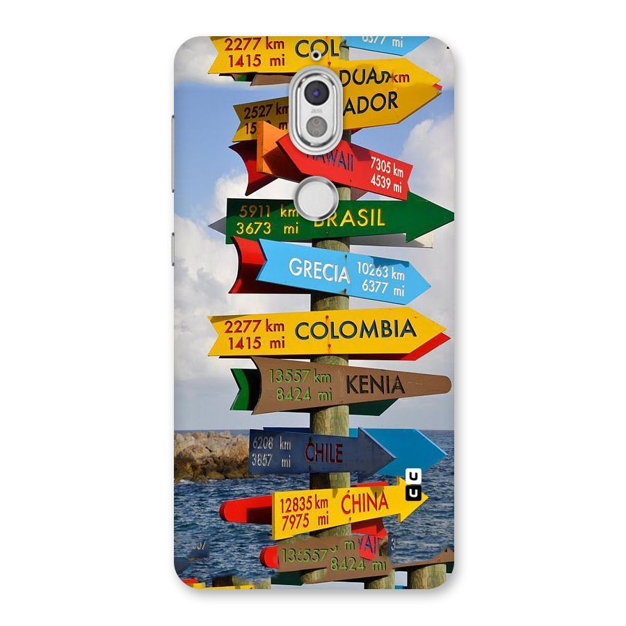Travel Directions Back Case for Nokia 7