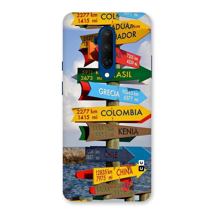 Travel Directions Back Case for OnePlus 7T Pro