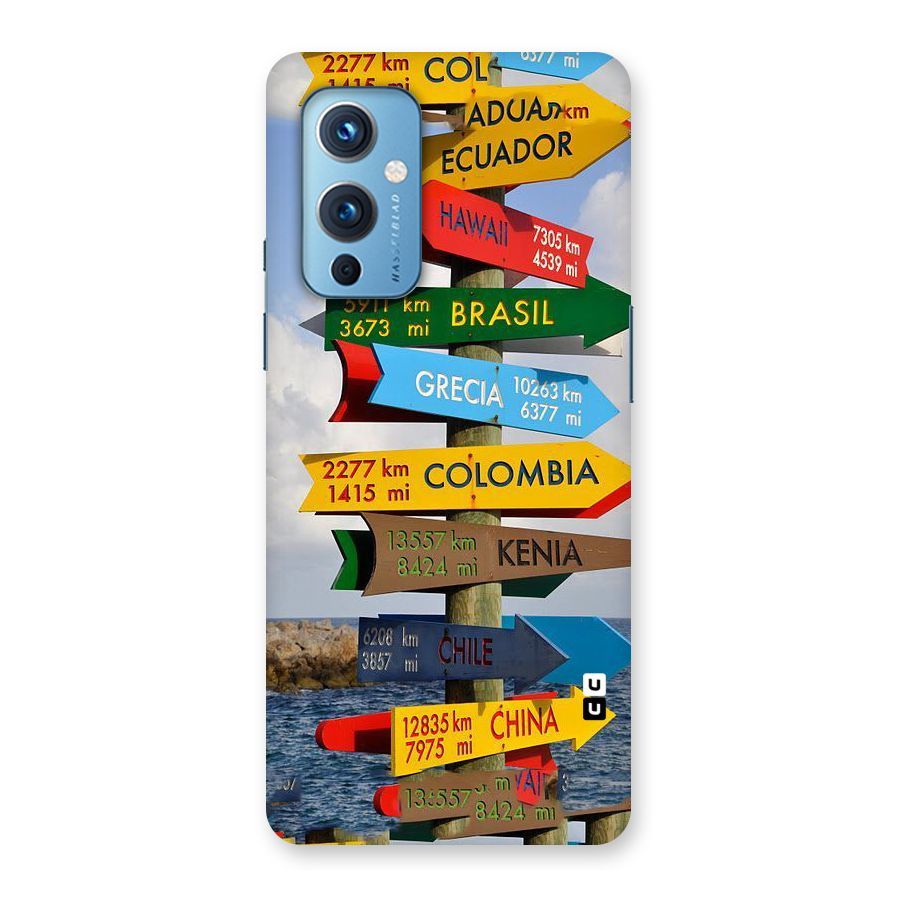Travel Directions Back Case for OnePlus 9