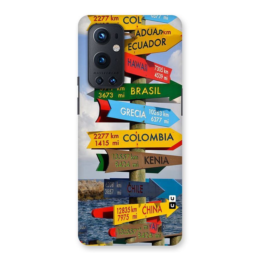 Travel Directions Back Case for OnePlus 9 Pro