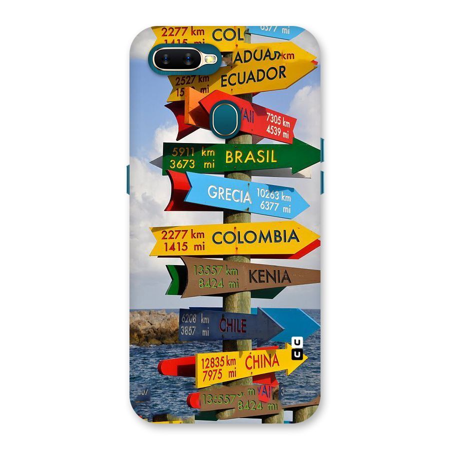 Travel Directions Back Case for Oppo A11k