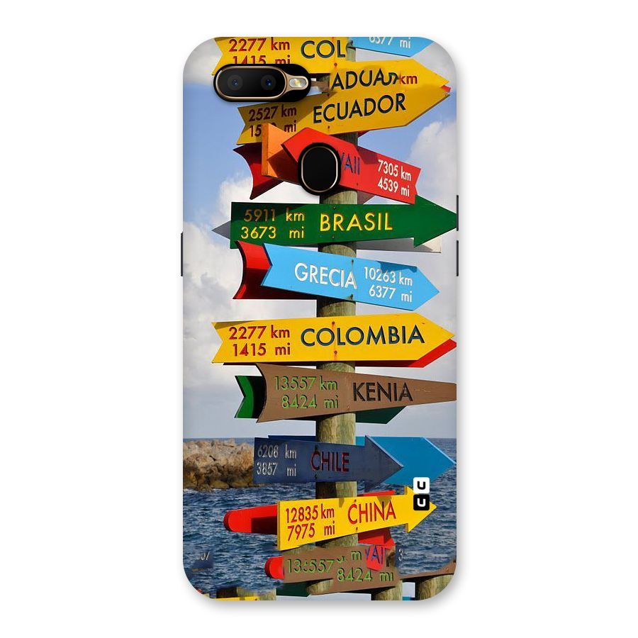 Travel Directions Back Case for Oppo A5s