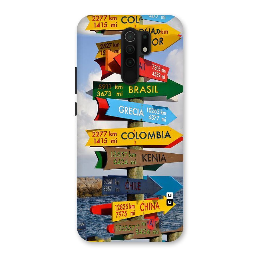 Travel Directions Back Case for Poco M2