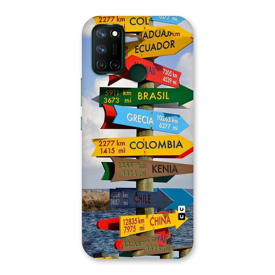 Travel Directions Back Case for Realme 7i