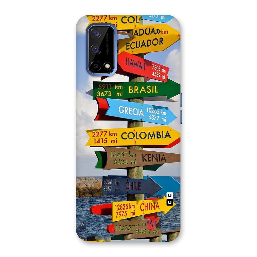 Travel Directions Back Case for Realme Narzo 30 Pro