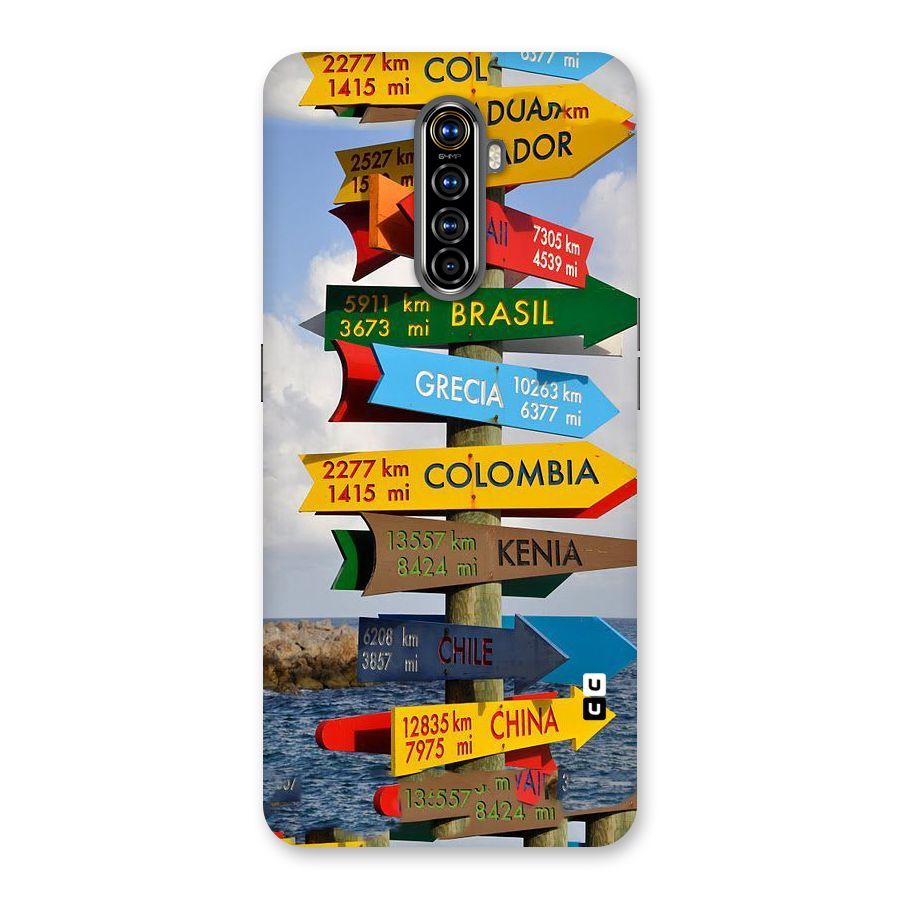 Travel Directions Back Case for Realme X2 Pro