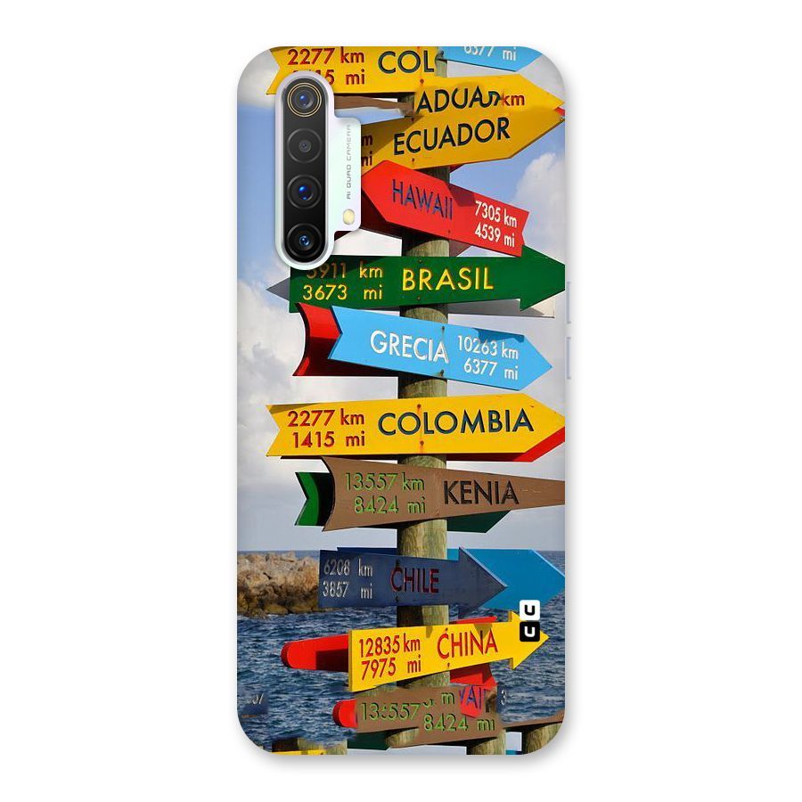 Travel Directions Back Case for Realme X3 SuperZoom