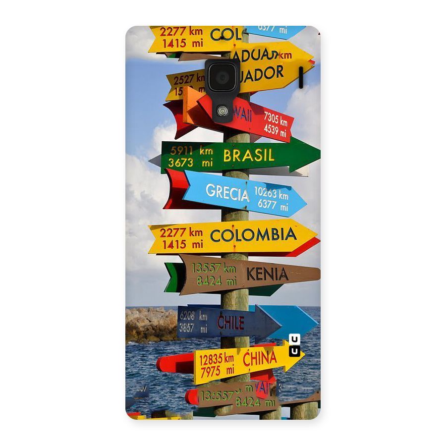 Travel Directions Back Case for Redmi 1S