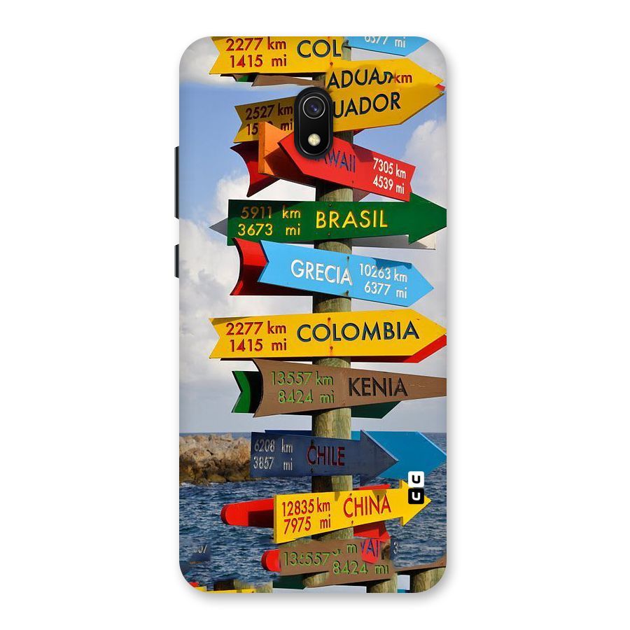 Travel Directions Back Case for Redmi 8A