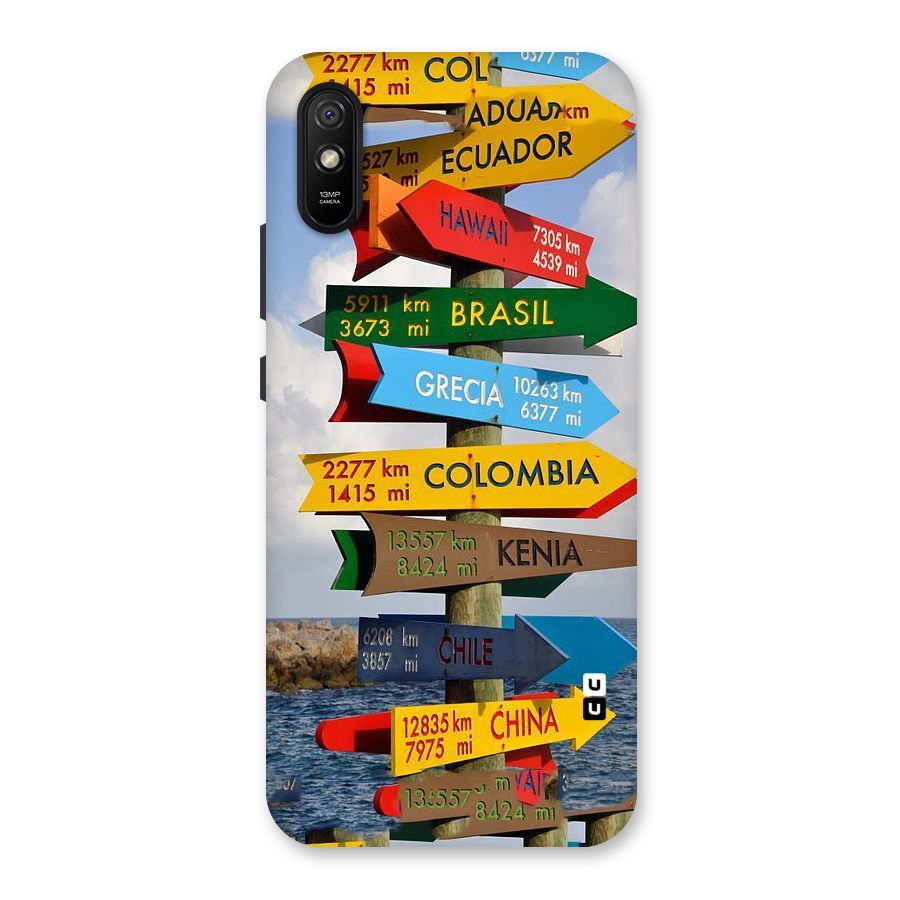 Travel Directions Back Case for Redmi 9A