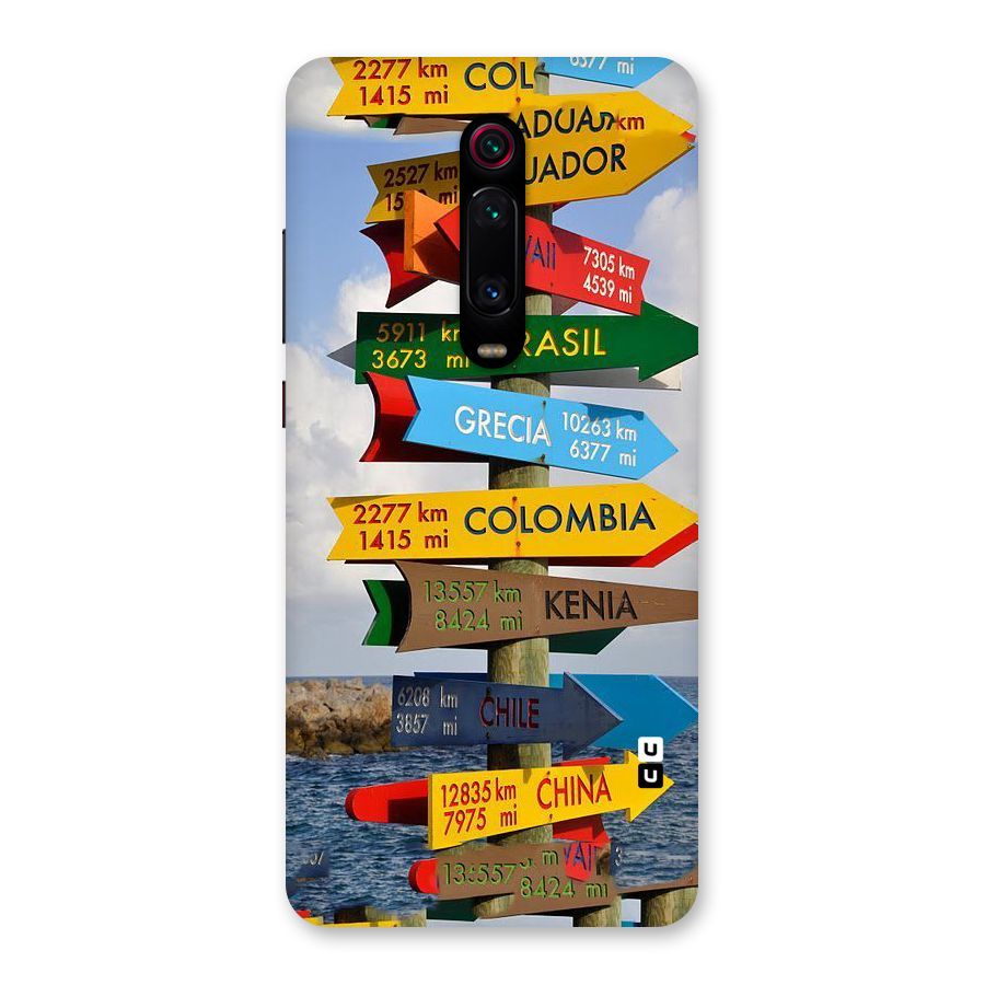Travel Directions Back Case for Redmi K20