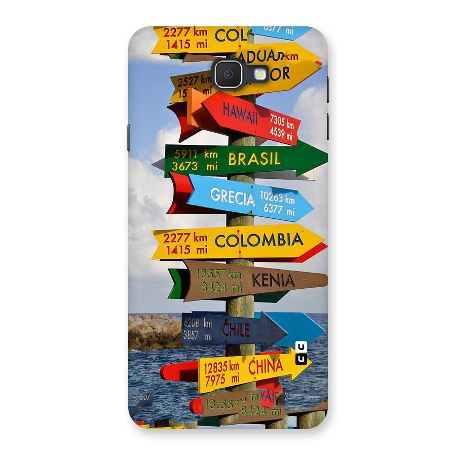 Travel Directions Back Case for Samsung Galaxy J7 Prime