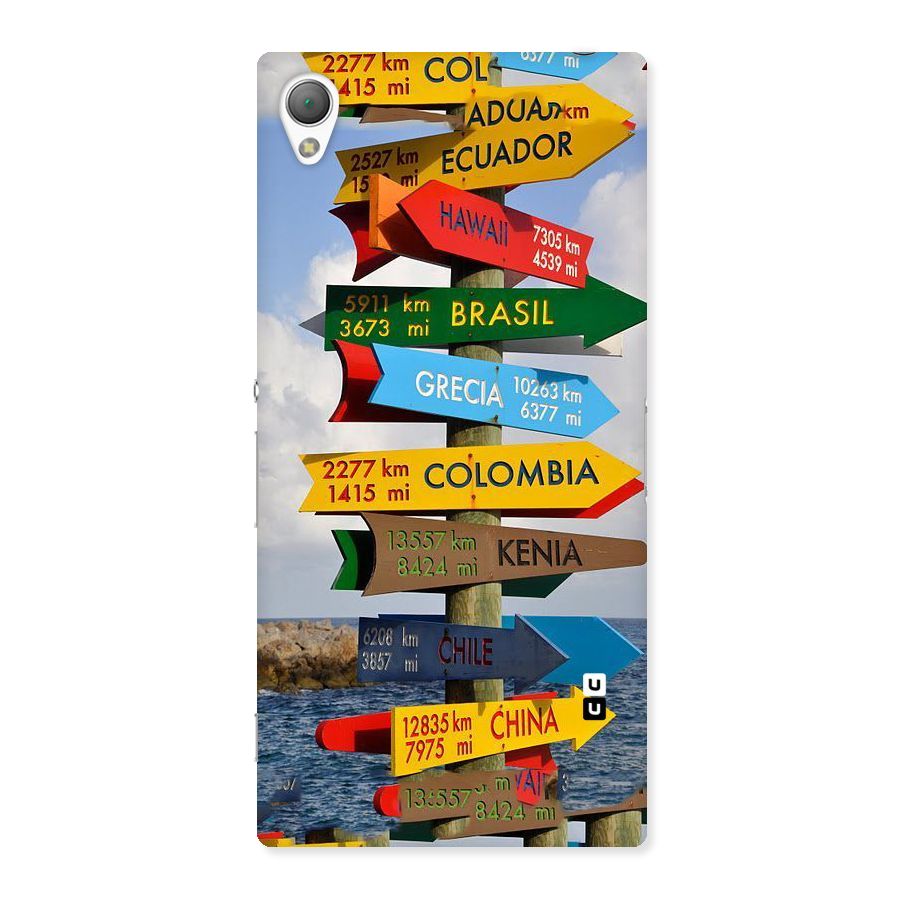 Travel Directions Back Case for Sony Xperia Z3