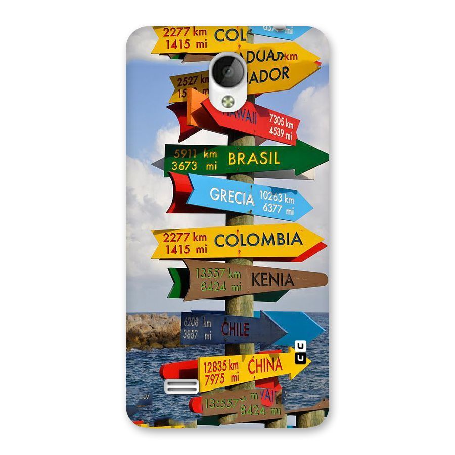 Travel Directions Back Case for Vivo Y21