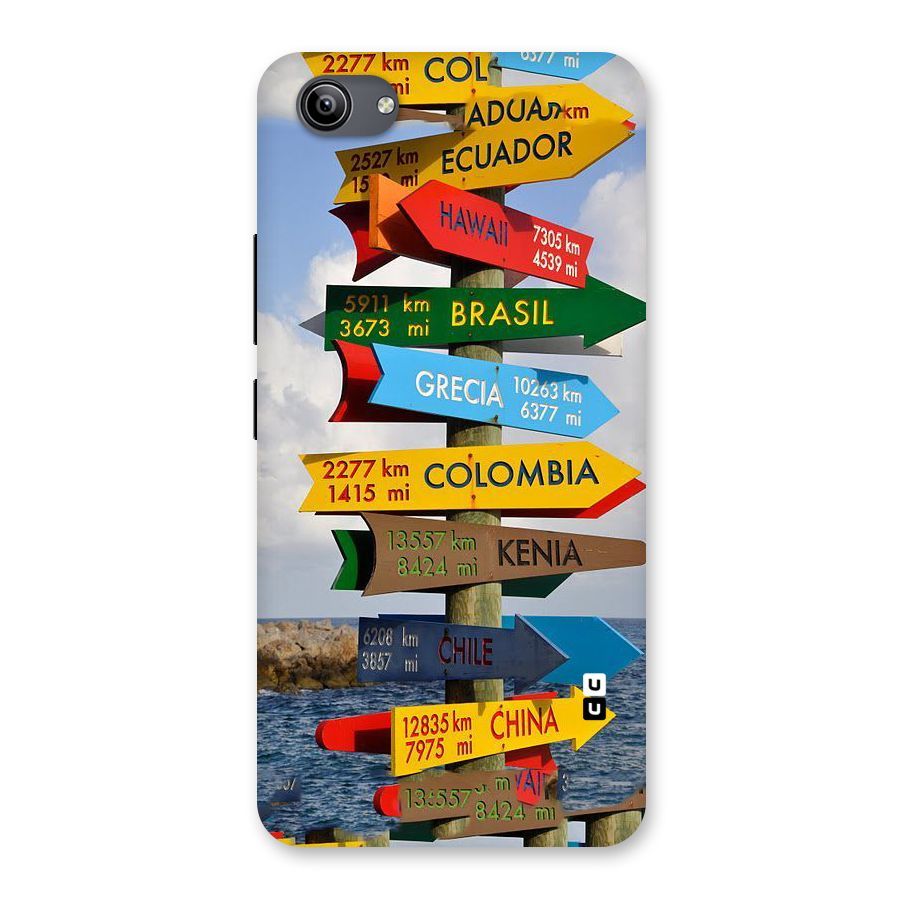 Travel Directions Back Case for Vivo Y81i