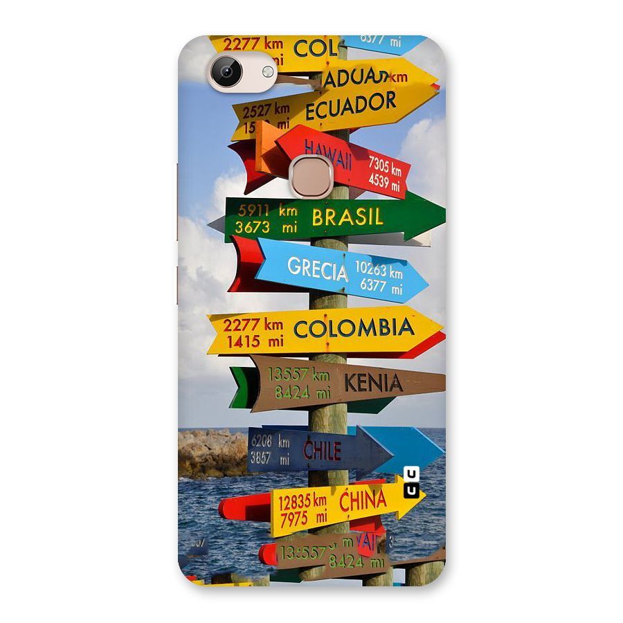 Travel Directions Back Case for Vivo Y83