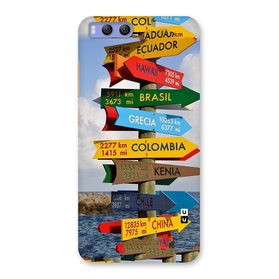 Travel Directions Back Case for Xiaomi Mi 6