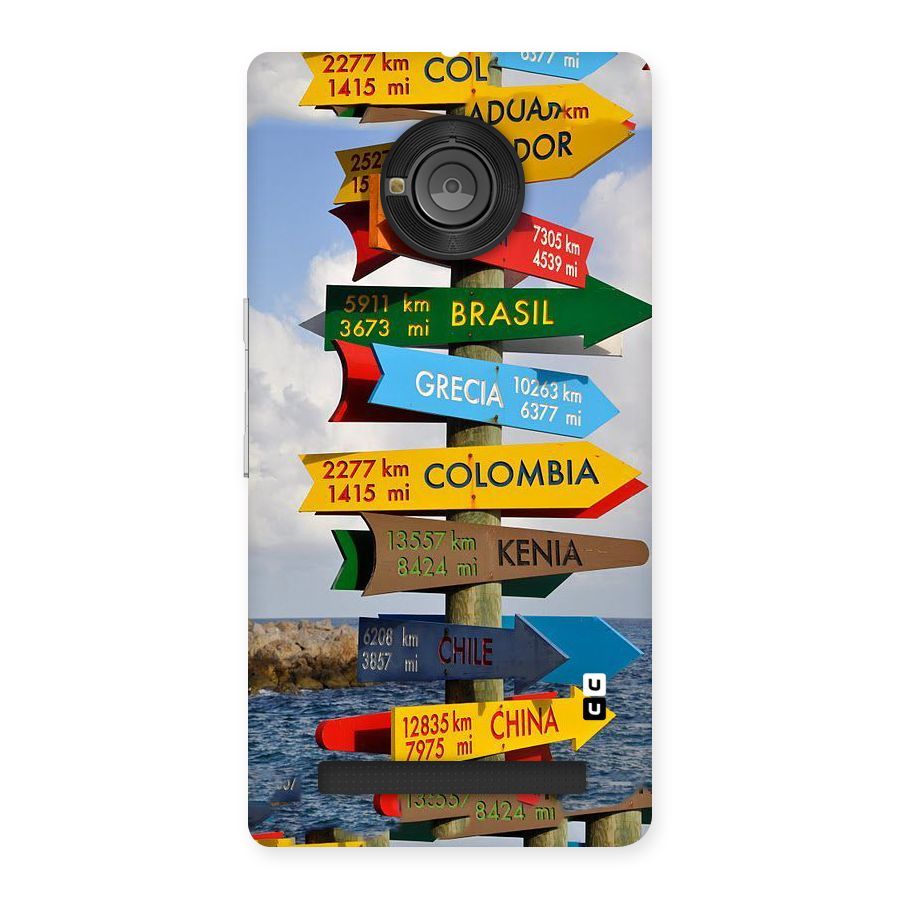 Travel Directions Back Case for Yu Yunique
