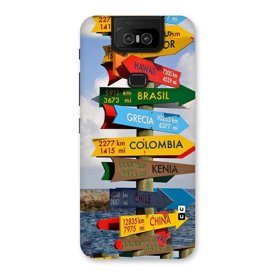 Travel Directions Back Case for Zenfone 6z