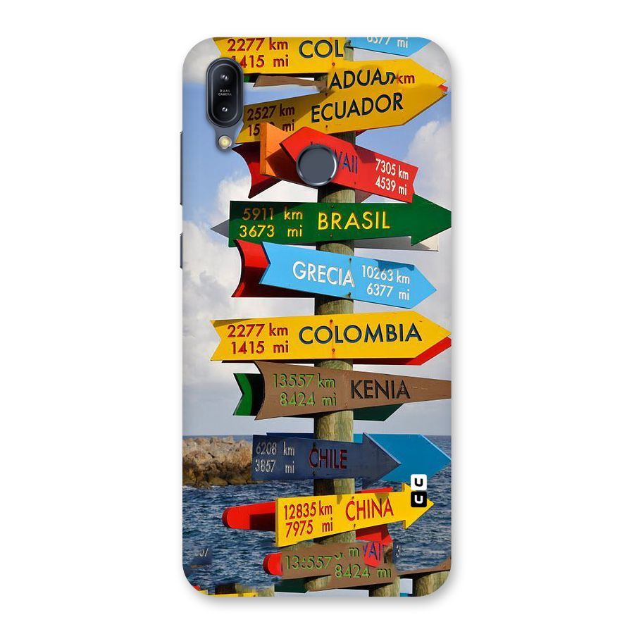Travel Directions Back Case for Zenfone Max M2