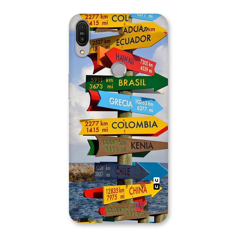 Travel Directions Back Case for Zenfone Max Pro M1