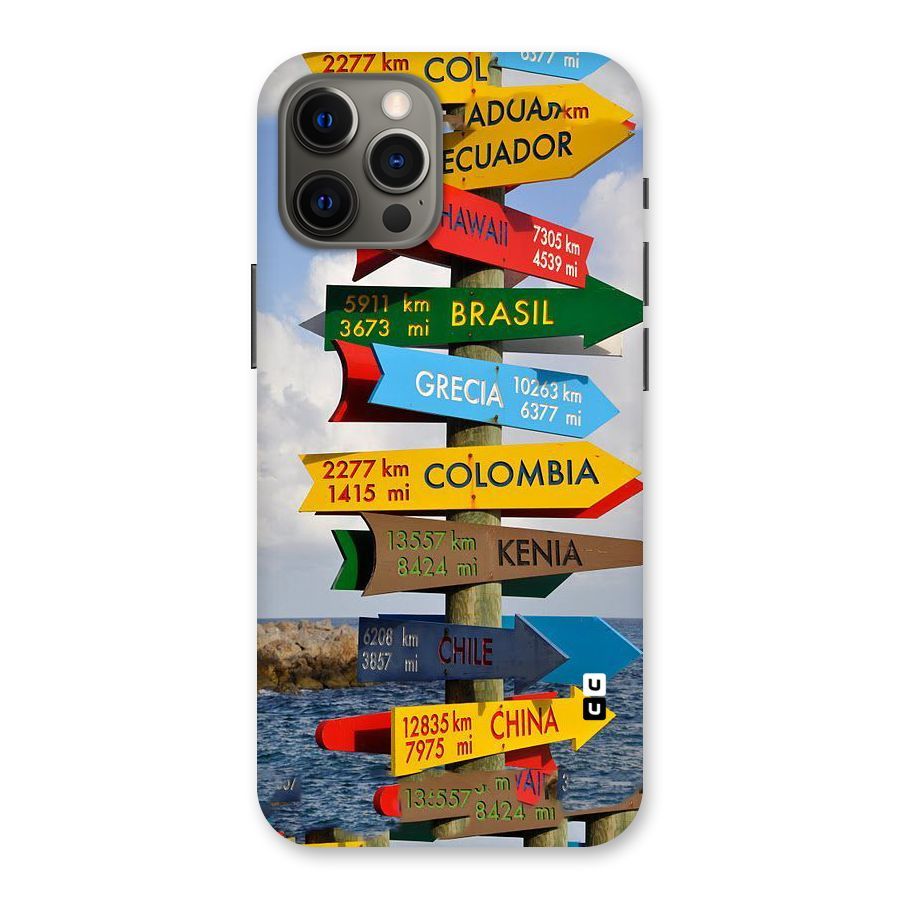 Travel Directions Back Case for iPhone 12 Pro Max