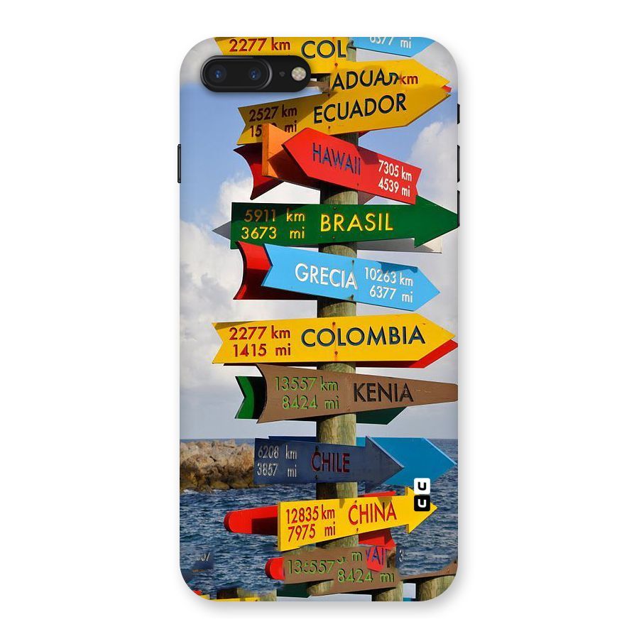 Travel Directions Back Case for iPhone 7 Plus