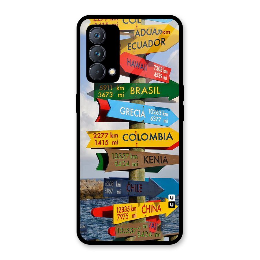 Travel Directions Glass Back Case for Realme GT Master Edition