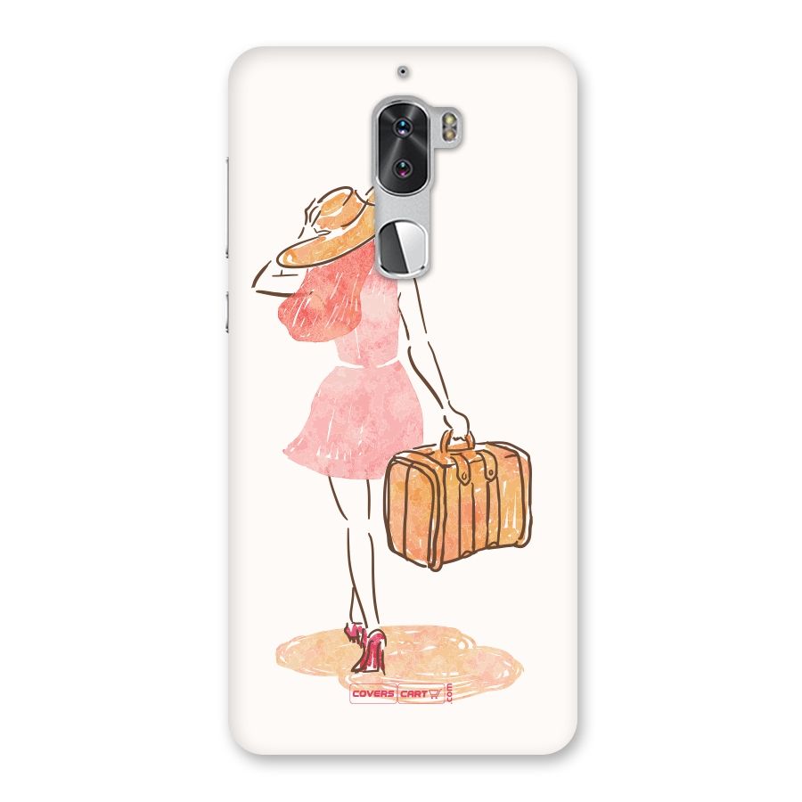 Travel Girl Back Case for Coolpad Cool 1