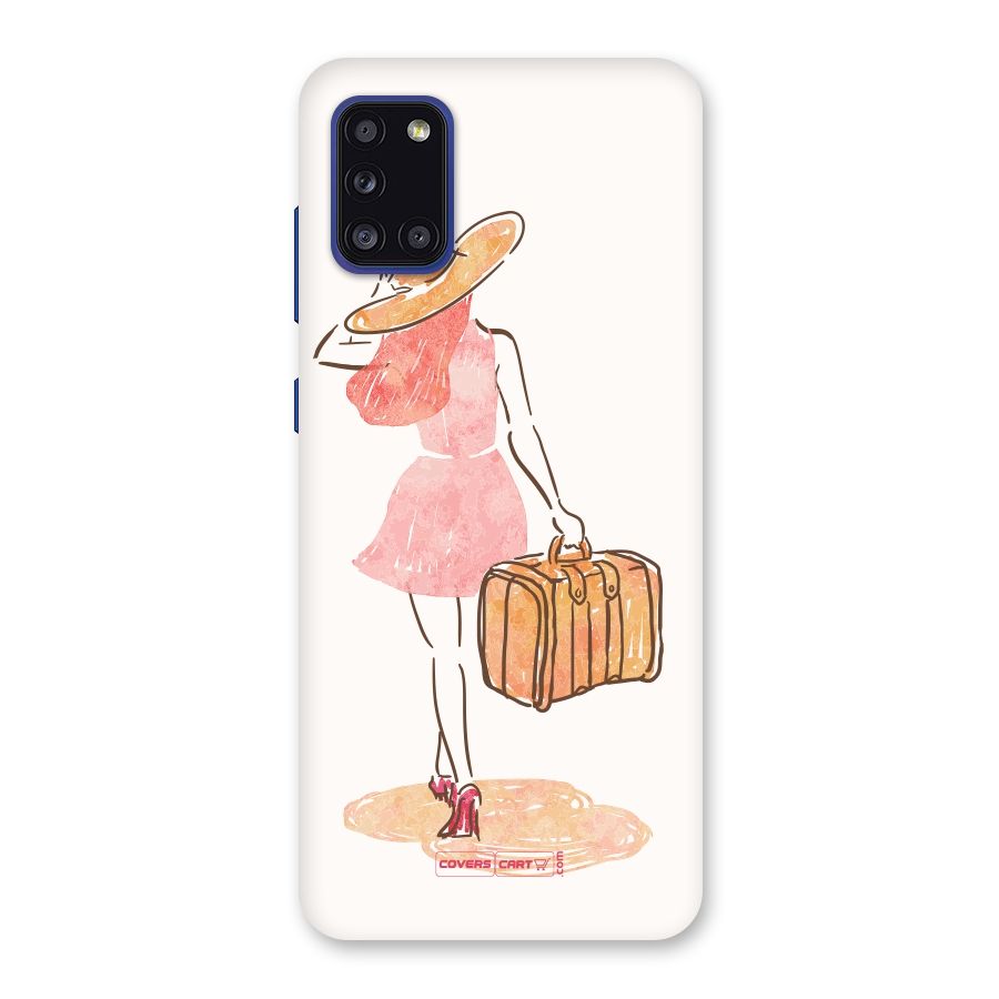 Travel Girl Back Case for Galaxy A31